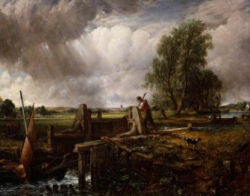 A Boat Passing a Lock Artwork by John Constable