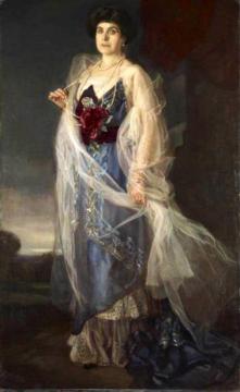 Portrait of Woman Artwork by Jose Maria Lopez Mezquita