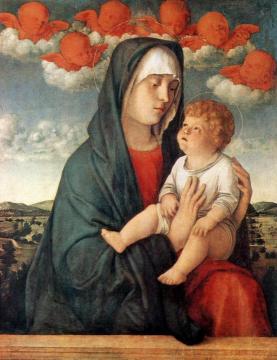 Madonna Of Red Angels Artwork by Giovanni Bellini