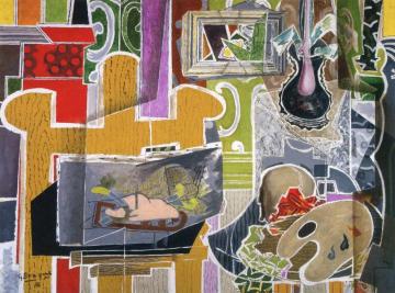 Studio with Black Vase Artwork by Georges Braque