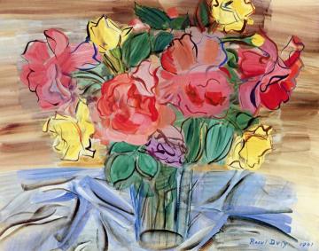 Bouquet Of Roses Artwork by Raoul Dufy