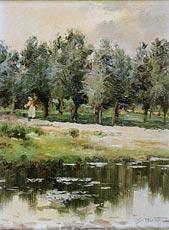 Paisaje Con Arboles Artwork by Segundo Matilla Marina