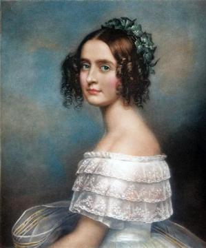 Portrait Of Alexandra Amalia, Princess Of Bavaria Artwork by Joseph Karl Stieler