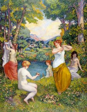 Pond Artwork by Georges D'espagnat