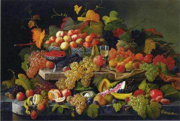 Still Life with Fruit Artwork by Severin Roesen