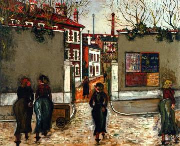 The Neighborhood Of Place D'italie Artwork by Maurice Utrillo