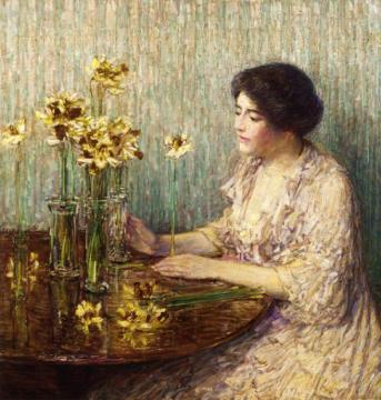 Jonquils Artwork by Frederick Childe Hassam