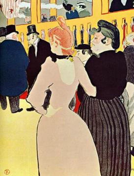 At The Moulin Rouge, La Goulue With Her Sister Artwork by Henri de Toulouse-Lautrec