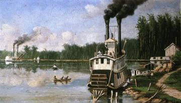 Wooding Up On The Bayou Artwork by William Aiken Walker