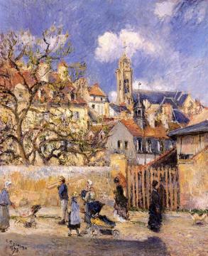 Le Parc Aux Charrettes, Pontoise Artwork by Camille Pissarro
