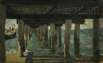 Under the Jetty Artwork by Henry Scott Tuke