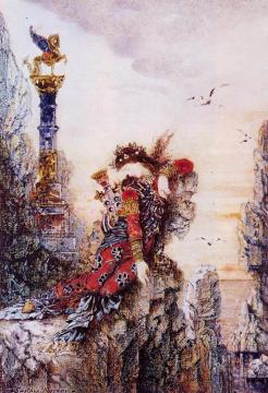 Sappho On The Cliff Artwork by Gustave Moreau
