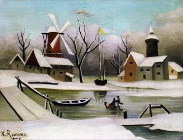Winter Artwork by Henri Rousseau