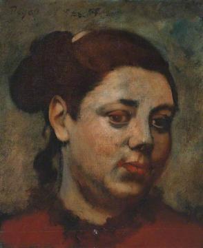 Head of a Woman (Tete de Femme) Artwork by Edgar Degas
