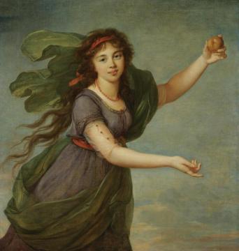 Julie Le Brun As Atalanta Artwork by Elisabeth Vigee Le Brun