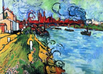 The Bridge At Le Pecq Artwork by Maurice De Vlaminck