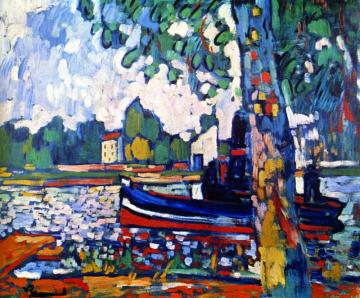 The Tugboat Artwork by Maurice De Vlaminck