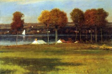 Along the Mianus River Artwork by Leonard Ochtman