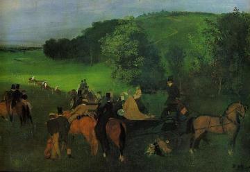 On the Racecourse Artwork by Edgar Degas