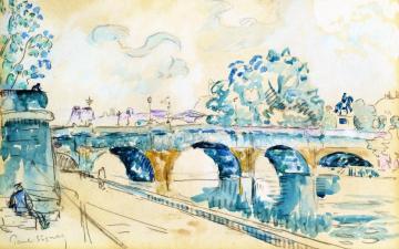 Paris, the Pont Neuf Artwork by Paul Signac