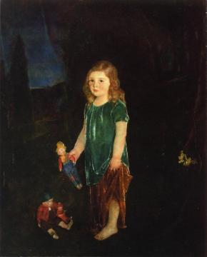 Girl With Dolls Artwork by Charles W. Hawthorne