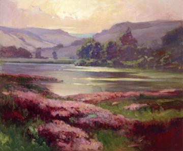 Mountain Lake Artwork by Georges Ames Aldrich