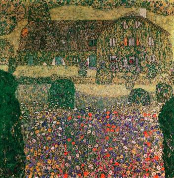 Country House by the Attersee Artwork by Gustav Klimt