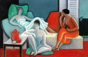 Three Sisters Artwork by Jean Metzinger