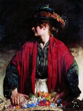 Lottie of Paradise Walk Artwork by Sir William Orpen