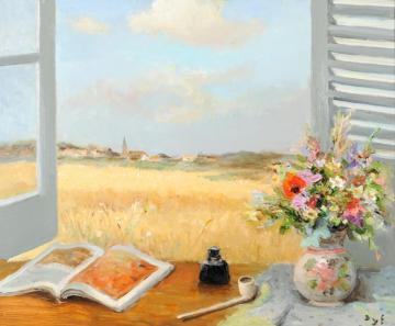 The Open Window Artwork by Marcel Dyf