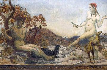 Arcadian Scene Artwork by Duncan Grant