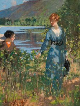 Ladies By A Loch Artwork by George Henry