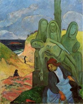 Green Christ Artwork by Paul Gauguin