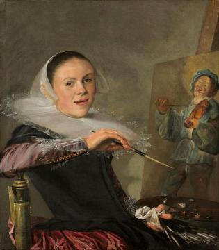 Self-portrait Artwork by Judith Leyster