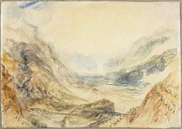 View in the St. Gotthard Pass, Switzerland Artwork by Joseph Mallord William Turner