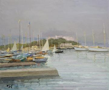 The Port Of Antibes Artwork by Marcel Dyf