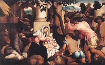 Adoration Of The Shepherds Artwork by Jacopo Bassano
