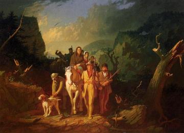 The Emigration Of Daniel Boone Artwork by George Caleb Bingham