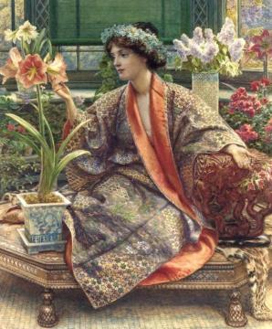 A Hot-house Flower Artwork by Sir Edward John Poynter