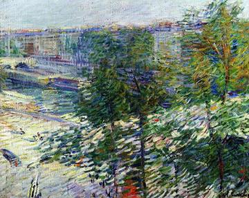 A Bridge behind the Trees Artwork by Nicolas Tarkhoff