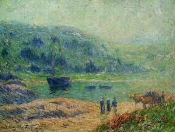 Creek in Brittany Artwork by Henry Moret