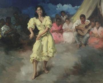 Bailadora De Flamenco Artwork by Francisco Rodriguez Sanchez Clement