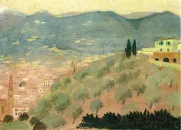 Forentice Landscape, Viale Dei Colli Artwork by Maurice Denis