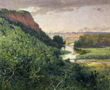 New Haven From East Rock Artwork by John Ferguson Weir