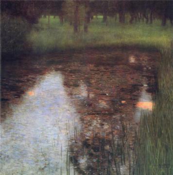 The Swamp Artwork by Gustav Klimt