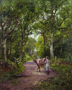 Crossing the Road Artwork by Henry John Yeend King