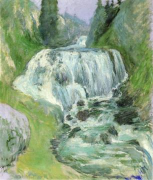 Waterfall Artwork by John Twachtman