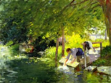 La Blanchisseuse Artwork by Frederic Porter Vinton