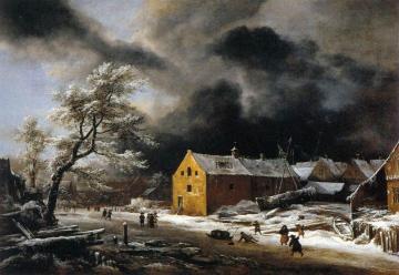 Winter Landscape Artwork by Jacob van Ruisdael