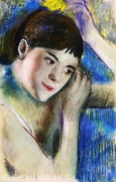 Dancer Fixing Her Hair Artwork by Edgar Degas